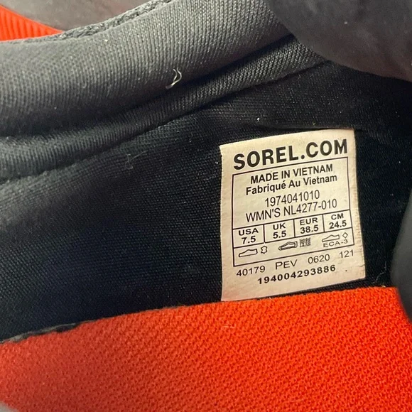 Sorel Out N About Plus Street Sneakers Size 7.5 Waterproof